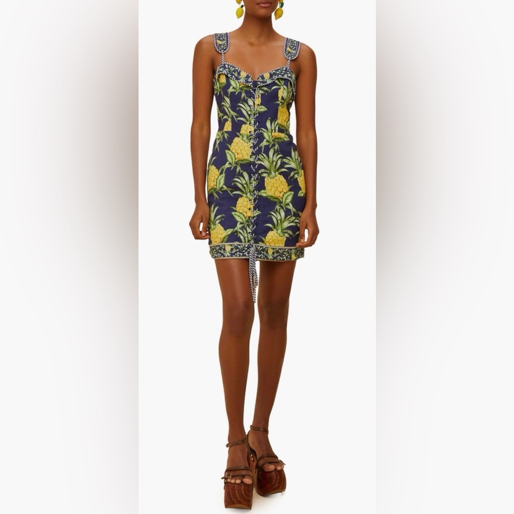 FARM Rio Delicate Pineapple Dress